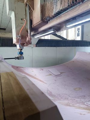 Le moule à motifs en bois de balsa CNC pour GFRP