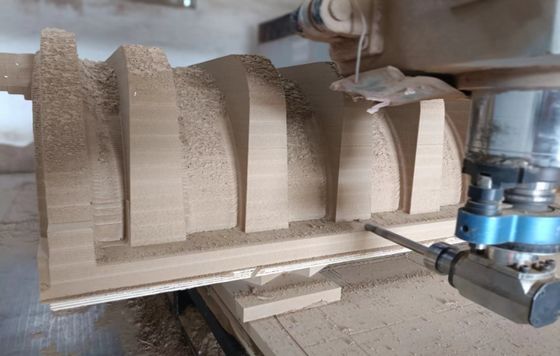 Le moule à motifs en bois de balsa CNC pour GFRP