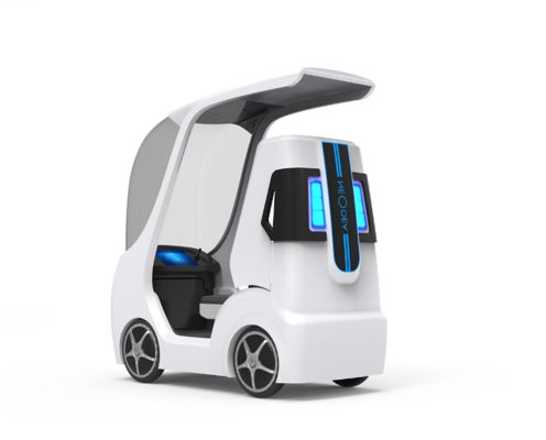 coque de carrosserie en fibre de verre pour véhicule autonome / boîtier extérieur en fibre de verre pour voiture autonome