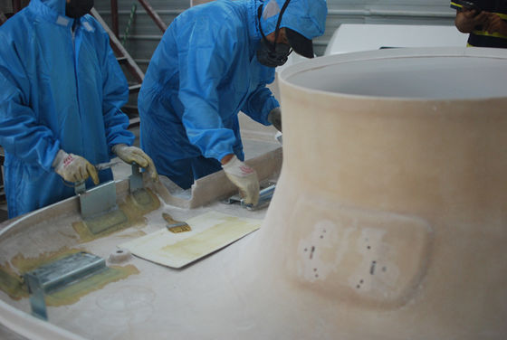 Taille personnalisée Peinture de peinture de gel de surface Rapport résistance/poids élevé avec technologie SMC et RTM