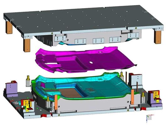 Moulure par compression sur mesure SMC FRP Auto & Bus Parties Intérieur Exterior Trim OEM / ODM